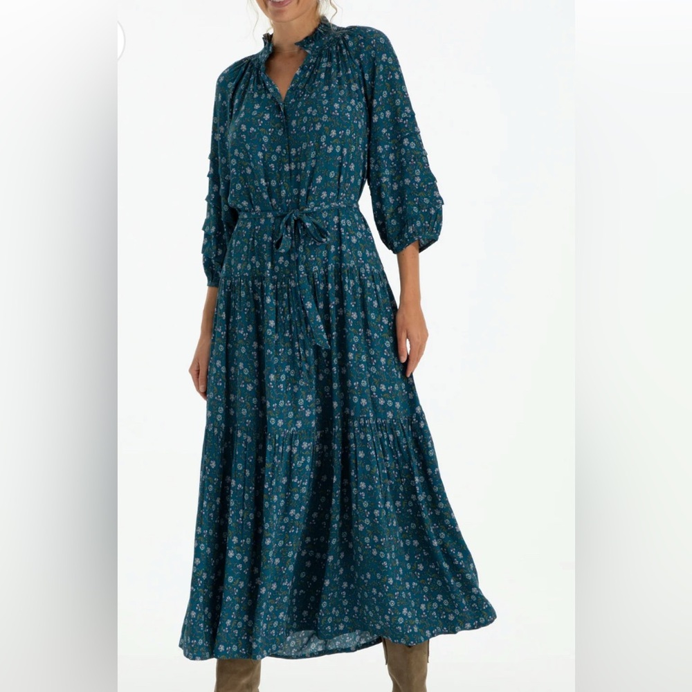 Blue floral maxi dress - never worn - tags still attached